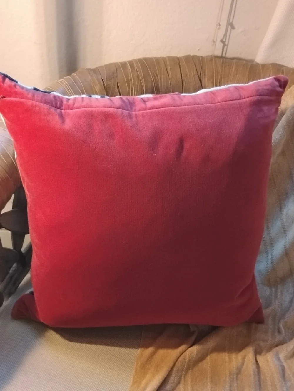 Williams Sonoma Decorative Floral Appliqué Throw Pillow Cover - Multicolor